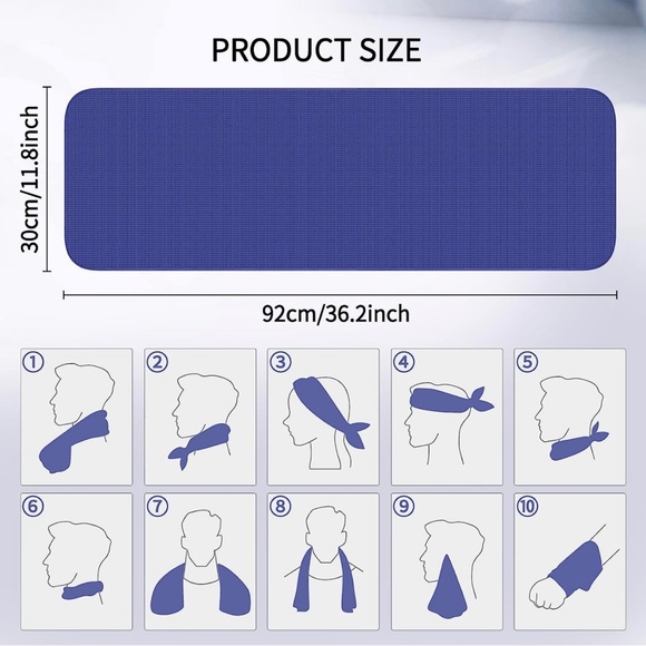 FYY Cooling Towels, 4 Pack Soft Breathable Ice Towel for ALL Activities - NWT - Picture 4 of 8